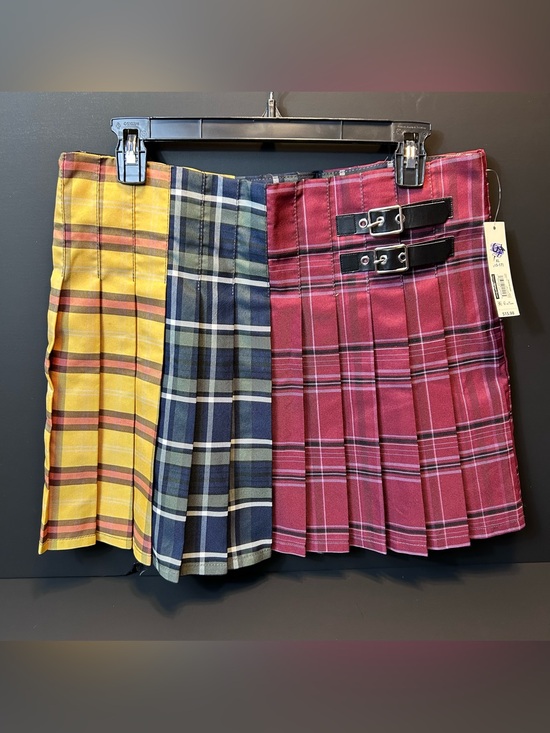 No Boundaries Dresses & Skirts - Plaid Mini Skirt Pleated NWT Tri-Color XL (15-17 JR) Preppy School Girl Skater